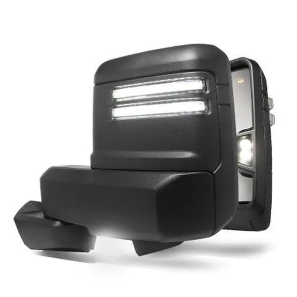 2019-2025 Chevy Silverado 1500 Tow Mirrors with Smoked Switchback LEDs