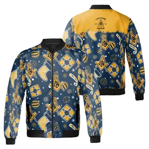 Custom Name Mason Christmas Gift Winter Bomber Jacket S-5XL
