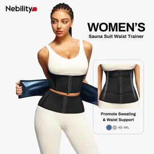 【LIVE】Nebility Women’s Sauna Suit Waist Trainer Sweat Band with Waist Support for Stomach Slimming Workout Belt Promotes Sweating