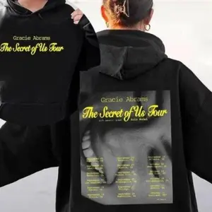Gracie Abrams The Secret Of Us Tour 2024 2 Sides Music Color Shirt, Unisex Hoodie, Gracie Tour Music Album Tee, Trendy hoodie