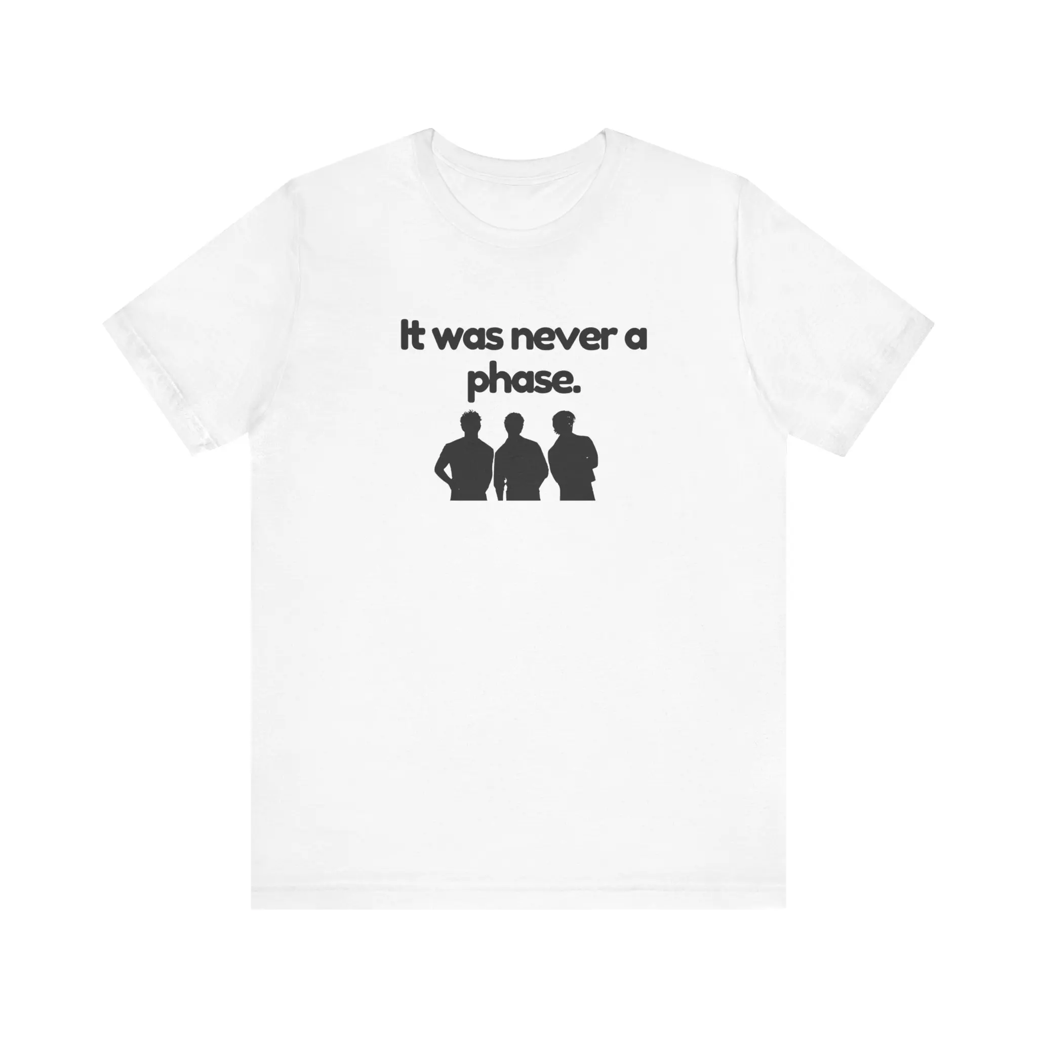 Fan Concert Shirt - It Was Never a Phase Jonas , Unisex Tee, Band Brother Merchandise, Music Lover Gift, Short Sleeve Tshirt