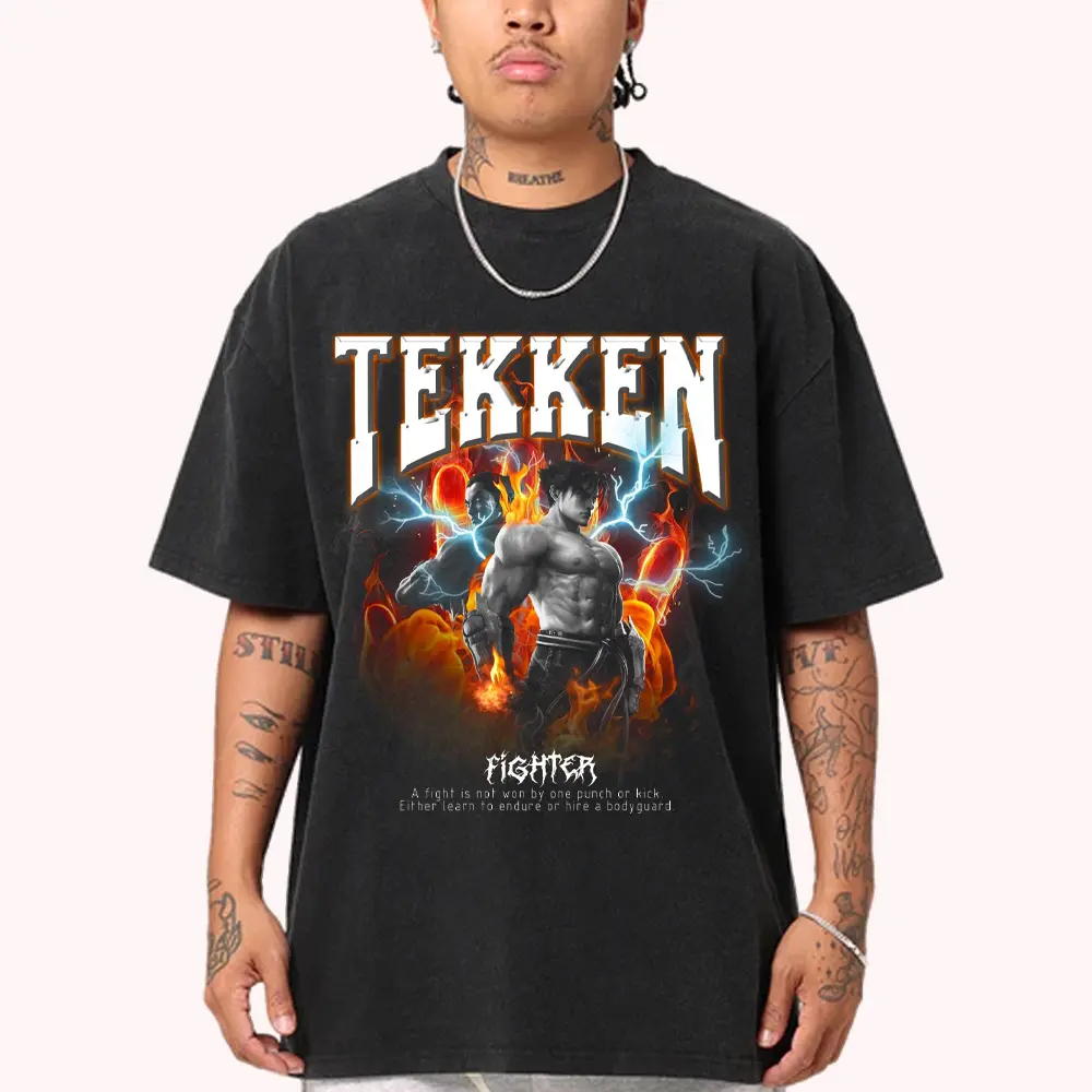 Tekken 8 King Of Iron Fist Graphic T Shirt For Fighting Game Community Fans HY3002