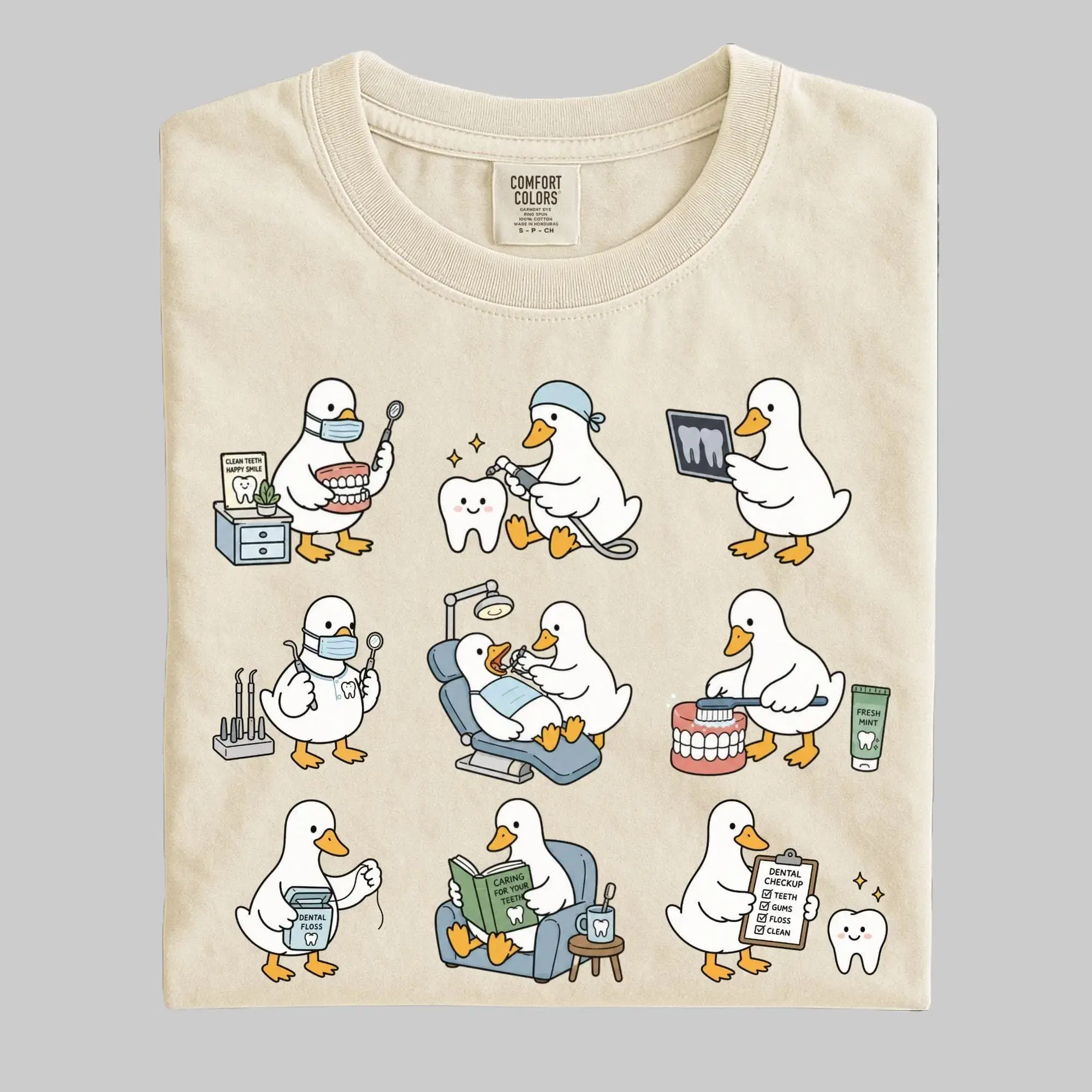 Comfort Colors Funny Dentist Goose Shirt, Cute Dentist Shirt, Dental Hygienist Gift, Dental Assistant Shirt, Orthodontist Gift, Dentist Tee