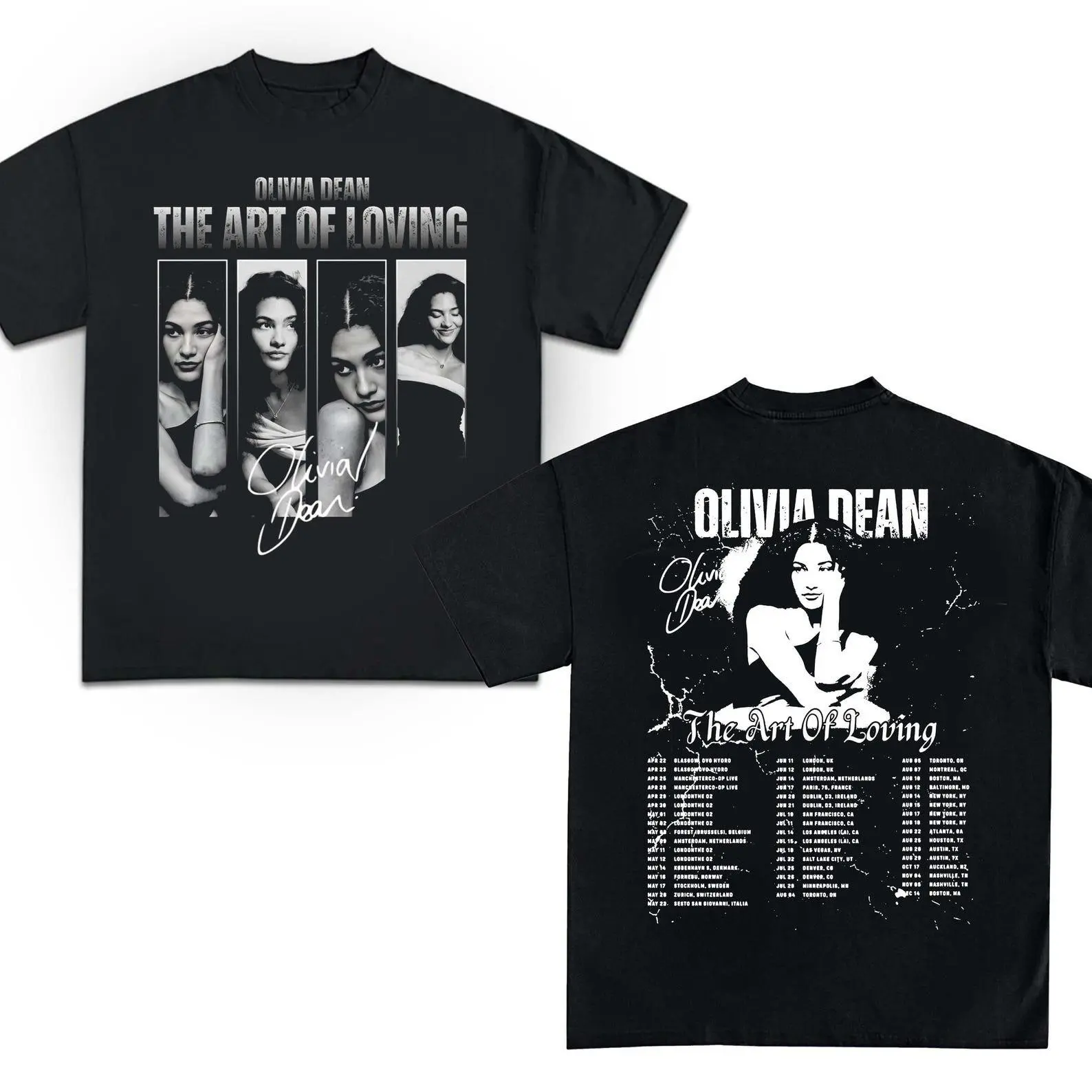 Olivia Dean tour T-Shirt, Retro Bootleg Tour Tee for Olivia Dean Fans Vintage Graphic Gift for Her, Concert Outfit