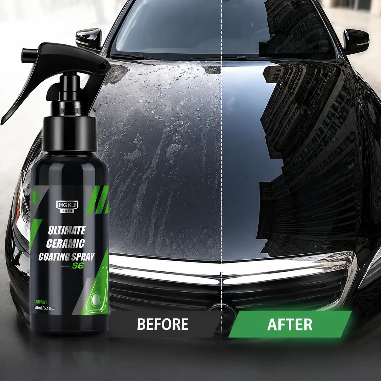 Ultimate Ceramic Car Coating Spray – Long Lasting Hydrophobic Paint Protection, Scratch Resistant Nano Spray Wax for Cars, SUV & Truck | High Gloss Shine & UV Protection Quick Detailer #CarDetailing #CeramicCoating #CarCare #CarAccessories