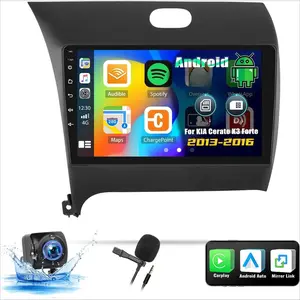 RIMOODY Android 15 Car Stereo for KIA Cerato K3 Forte 2013-2018, 9 in Touch Screen with Wireless Carplay, Android Auto, 2+32G, Bluetooth, FM/RDS, DSP, GPS, WiFi, Backup Camera