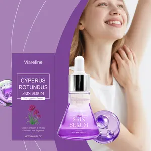 Gentle care for body skin after hair removal: Cyperus rotundus extract moisturizes, softens, and refreshes.