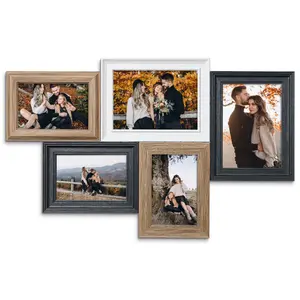 Camden Reed Romantic 6Piece Collage Frame Set 4x6 Inch Cut Join Design for Cherished Moments