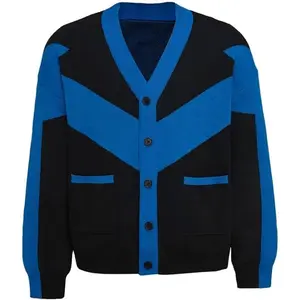 Nightwing Black & Blue Sweater with Pocket | Men's Graphic Pullover | Comic Book Inspired Casual Wear | Comfortable Street Style Fashion
