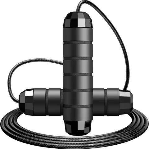 Jump Rope with Ball Bearings for Men,Women ,Adjustable Steel Skipping Rope with Ergonomic Foam Handles