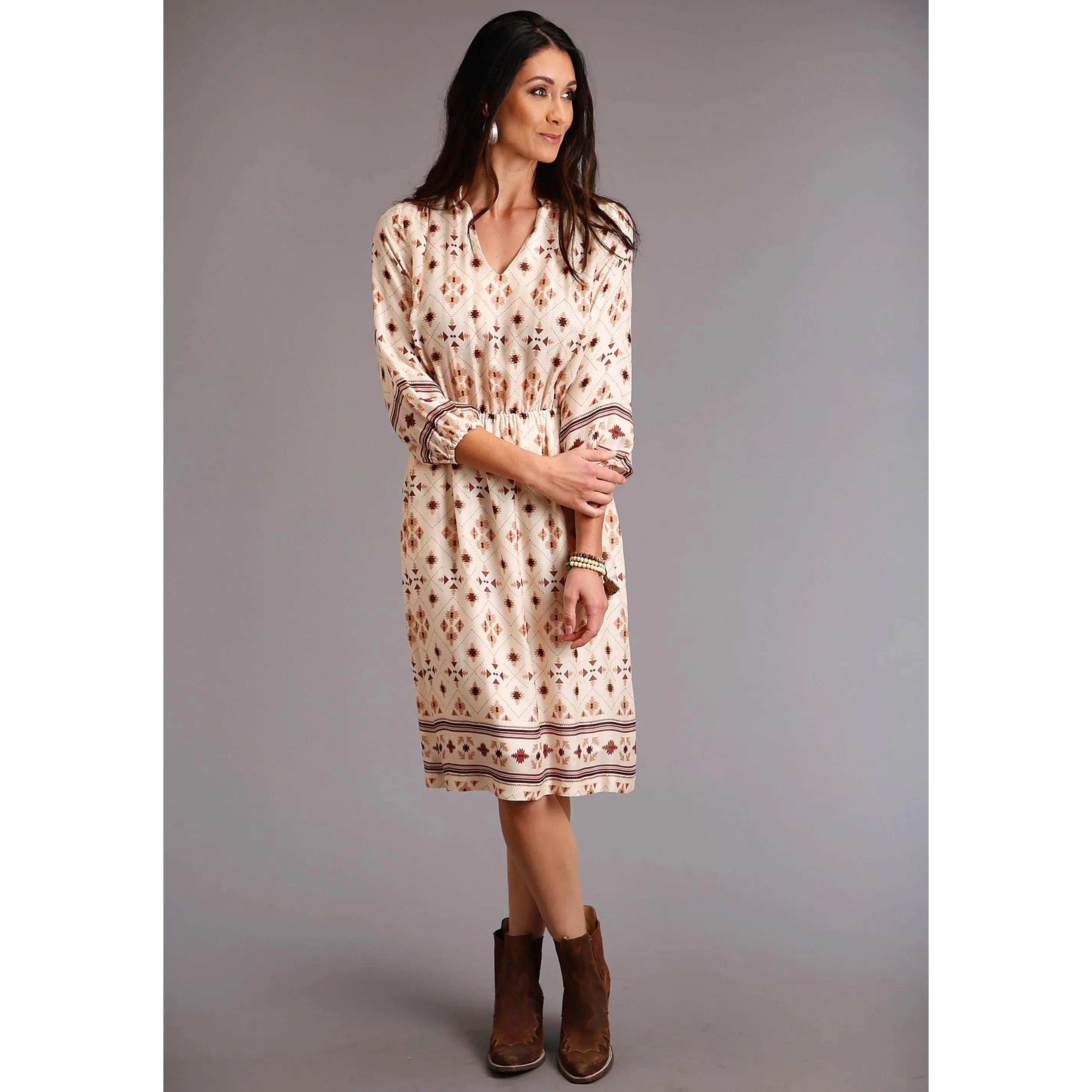 Women's Stetson "Gaucho Border" Western Dress