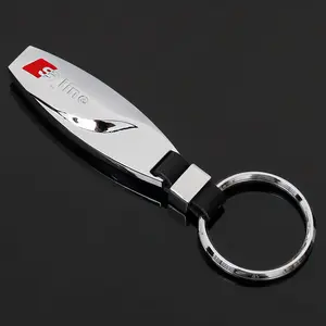 3D Metal Car Keychain Key Rings Key Fob for Audi A4 A3 Q5 A1 A2 A5 A6 A7 A8 Q1 Q2 Q3 Q4 Q6 Q7 Q8 S5 B8 C6 TT Auto Styling Accessories