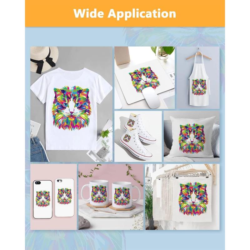 170 Sheets Sublimation Paper Heat Transfer Paper 8.5x11 inch A4 for Any Epson   Sawgrass Inkjet Printer with Sublimation Ink for Mug, T-Shirt,Light Fabric DIY 125gsm