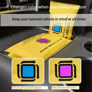 New Type Dehumidifier Bag for Wardrobe, New Car & New House Odor Removal, Reusable Color Changing Moisture Absorbent Bags