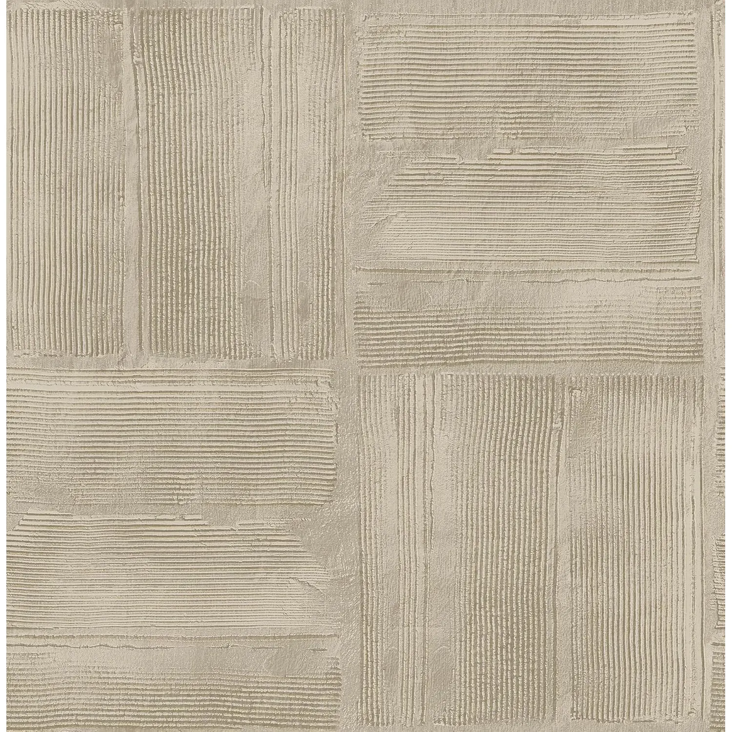 WallPops Taupe Dimensional Square Plaster Peel and Stick Wallpaper