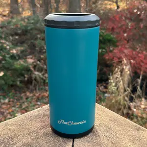 LAKEHOUSE BLUE! TheChewzie Brew & Chew Koozie. Chill Your Brew and Stash Your Chew/Zyn & Other Discreet Items in the Patented, Hidden, Secret Stash Container. mug, beer, coffee Stainless Beverage