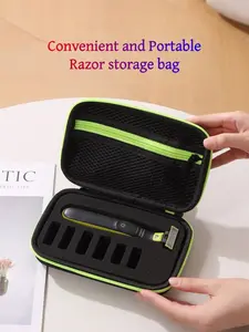 Portable Eva Storage Box for Electric Shavers and Trimmers, Durable Design for Safe Transport, Ideal for Daily Use