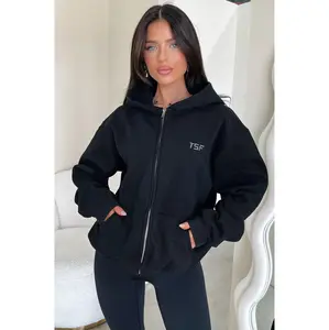 Dale Zip Up Hoodie - Black