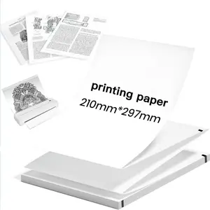 200 Sheets A4 Thermal Paper, Continuous Foldable Thermal Paper for Portable Thermal Printers (8.27x11.69 Inches), High-Quality Printing, Thermal Printing Technology