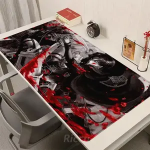 [Sale off up to 65%][Free Ship] Attack on Titan Anime electronic sports Locking edge Gaming Large High Printing Computer Large size Lock edge Keyboard Mouse Pad