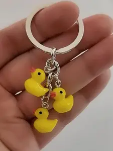 Cute Cartoon Duck Design Keychain, Duck Keychain for Women & Men, Fashion Accessories for Daily Use, Trendy All-match & Exquisite Keychain for Birthday Gift, Keychain Kawaii, Lightweight Keychain, Keychain Pendant