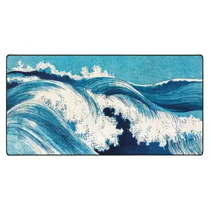 Ocean Waves Mouse Pad Pick your fabric, High Quality Materials, Extra Large, Printed in USA. AeroGlyde or DuraGlyde fabric