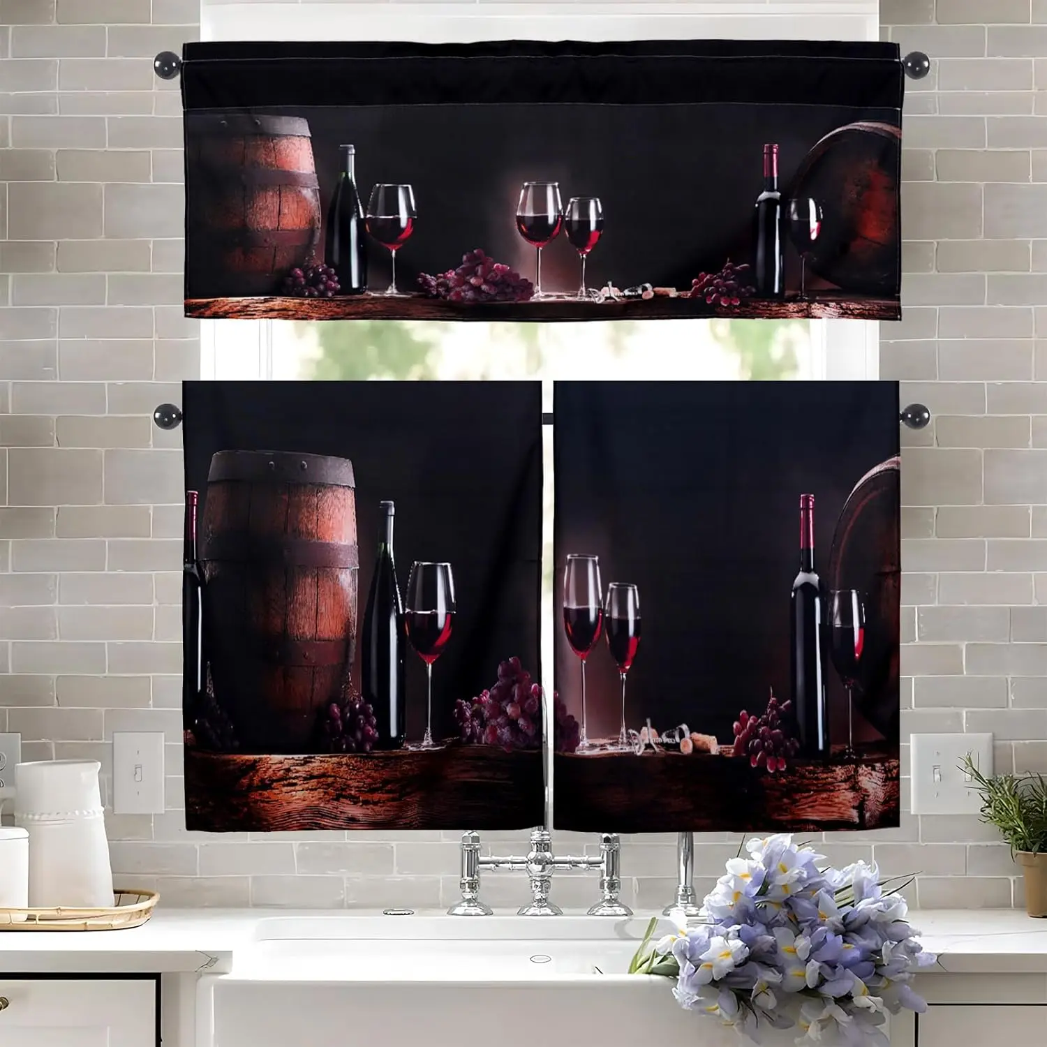 Wine Kitchen Curtains