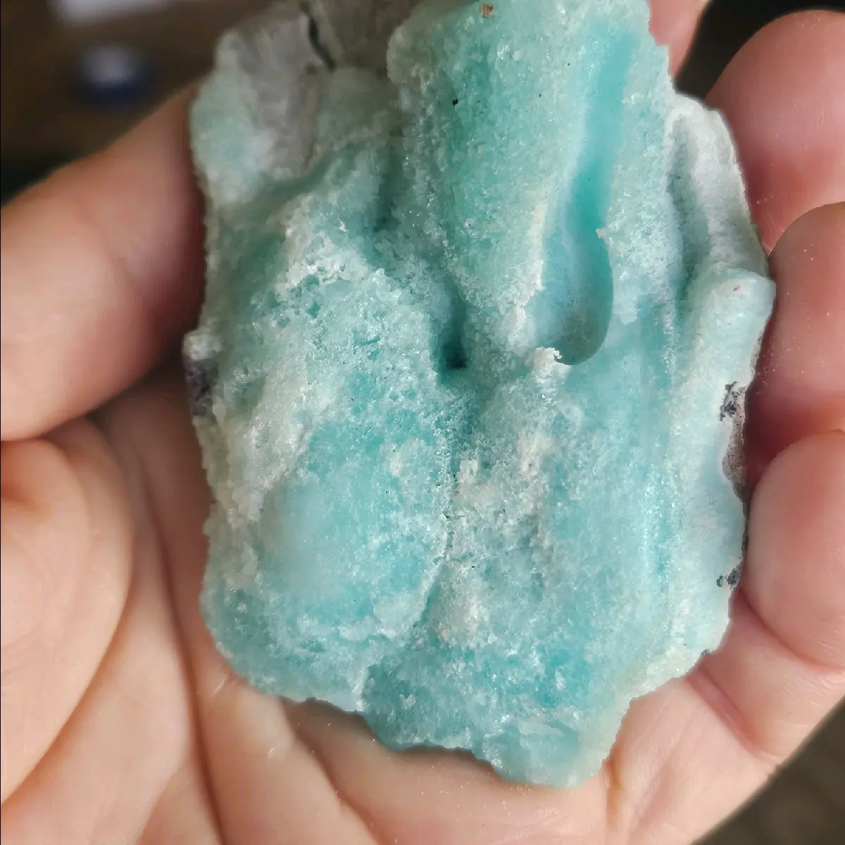 Blue Aragonite Crystal Blue Aragonite Crystal