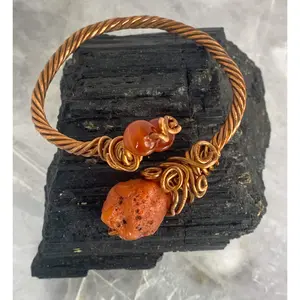 Carnelian & Copper Bracelet