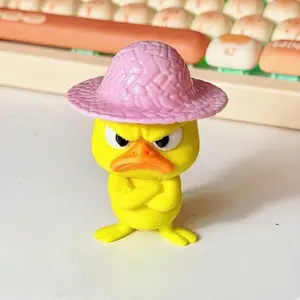 Funny Angry Duck Collectible Figurine Statue, Four Color Options, Cute Car Desktop Decoration, Multifunctional Home Decor, Perfect Gift