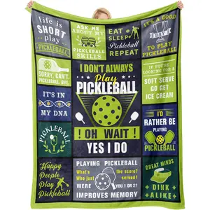 1pc Pickleball gifts for women, humorous gifts for men, creative pickleball gifts for pickleball lovers, birthday, Christmas, Father's Day, Mother's Day, pickleball accessories, sports gifts, blankets, Cozy Throw Blanket.