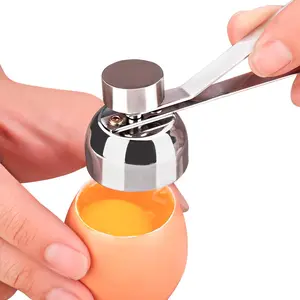 Egg Cracker Tool for  Eggs - Egg Shell Opener for Hard Boiled Eggs with Durable Stainless Steel Construction,  & Adjustable Design - Easy-to-Use Shell Cracker Tool for Easy-Boiled Eggs