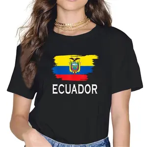 100% Cotton Ecuador Country Ecuadorian Flag for Men Women Kids Ecuador T-Shirt