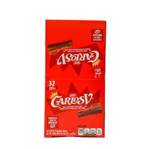 Nestle Carlos V Bars - 32 Bars of High-Quality Milk Chocolate Candy from Latin America's Rich Traditions