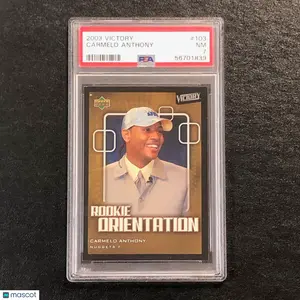 2003 Victory #103 Carmelo Anthony PSA 7 NM RC Nuggets