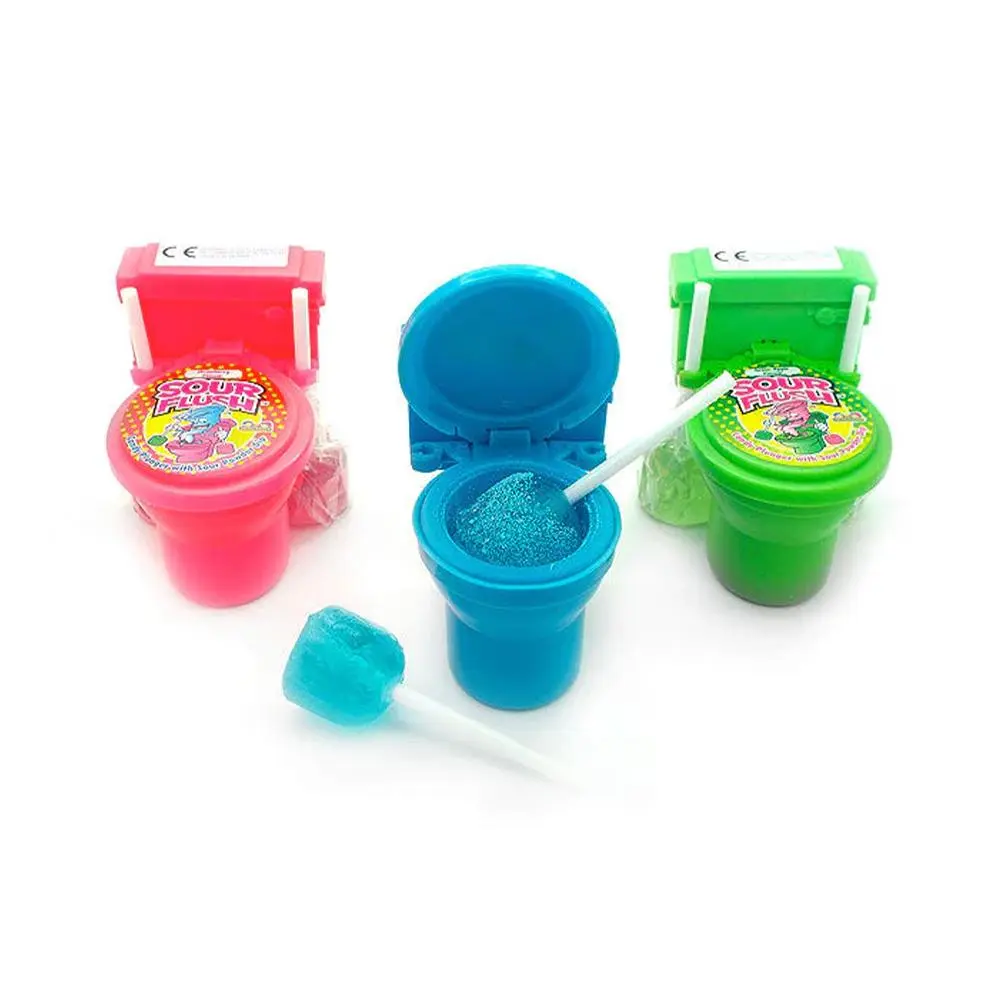 Low-Fat Artificial Sour Candy with Plunger, Fruit Flavor Powder Dip & 1 Random Tangy Watermelon Fruity Flavor Candy - Extreme Sour Sweet Treat, Cupboard-Storable Snack with Glucose Syrup, Fruity Flavor Candies, Novelty Candy