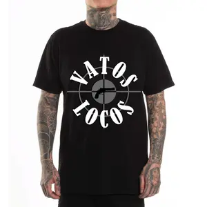 Vatos Locos Design - T-Shirt Tee Hoodie Sweatshirt, Chicanos Clothing, Chicano Streetwear, Chicana Fashion, Cholo Style, Mexican, Mexico, Digital Style Printed Soft Outdoor