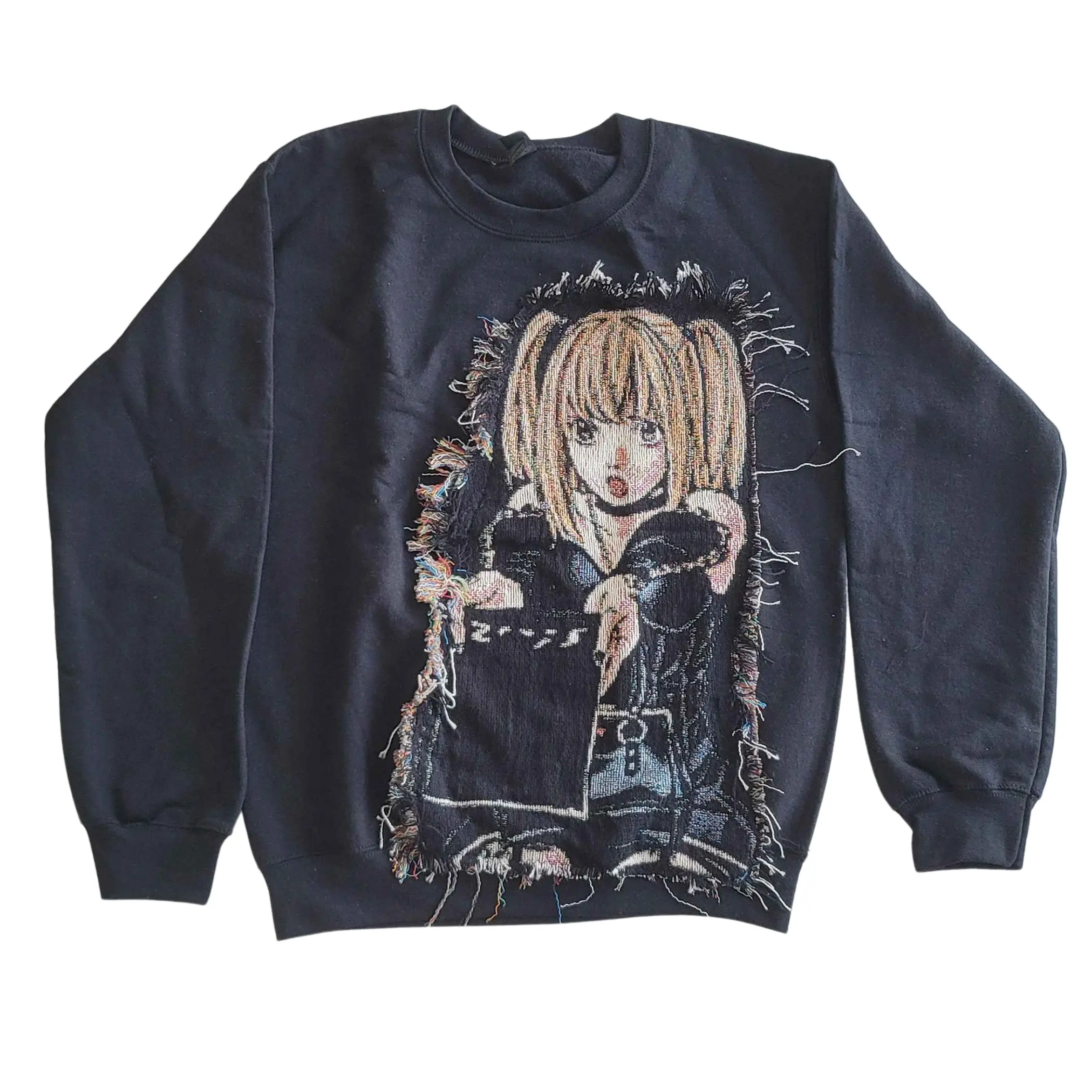 Lagarme Death Note Misa Misa Sweater Y2K Tapestry Hoodie Long