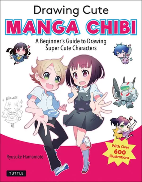 USED Book - Drawing Cute Manga Chibi: A Beginner's Guide to Drawing Super Cute Characters by Hamamoto, Ryusuke (Paperback) - english