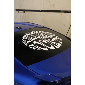 Back Windshield Monochrome Banner 28 x 23 -