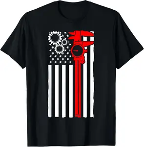 100% Cotton Machinist Flag Tools CNC Machine Operator Machining T-Shirt Fabric Menswear gift for all streetwear