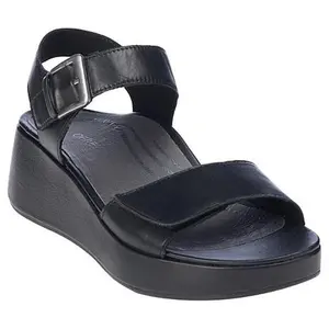Aetrex® Ariel Memory Foam Arch Support Leather Wedge Sandal