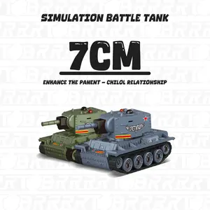 BRRRRT 1/64 RC Tank,Remote Control Military Army Tank Model with Infrared Battle System & Rotating Turret,2.4Ghz RC Vehicle Toy for Kids and Adults