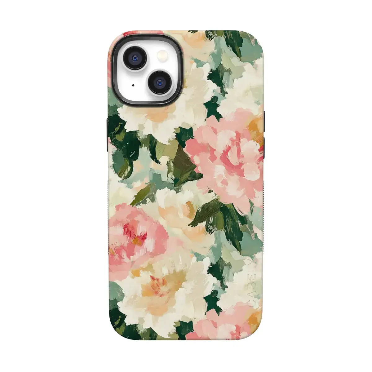 Casely iPhone 13 Mini Case | The Garden Room | Painted Petals | Bold Protective Design | Compatible with MagSafe