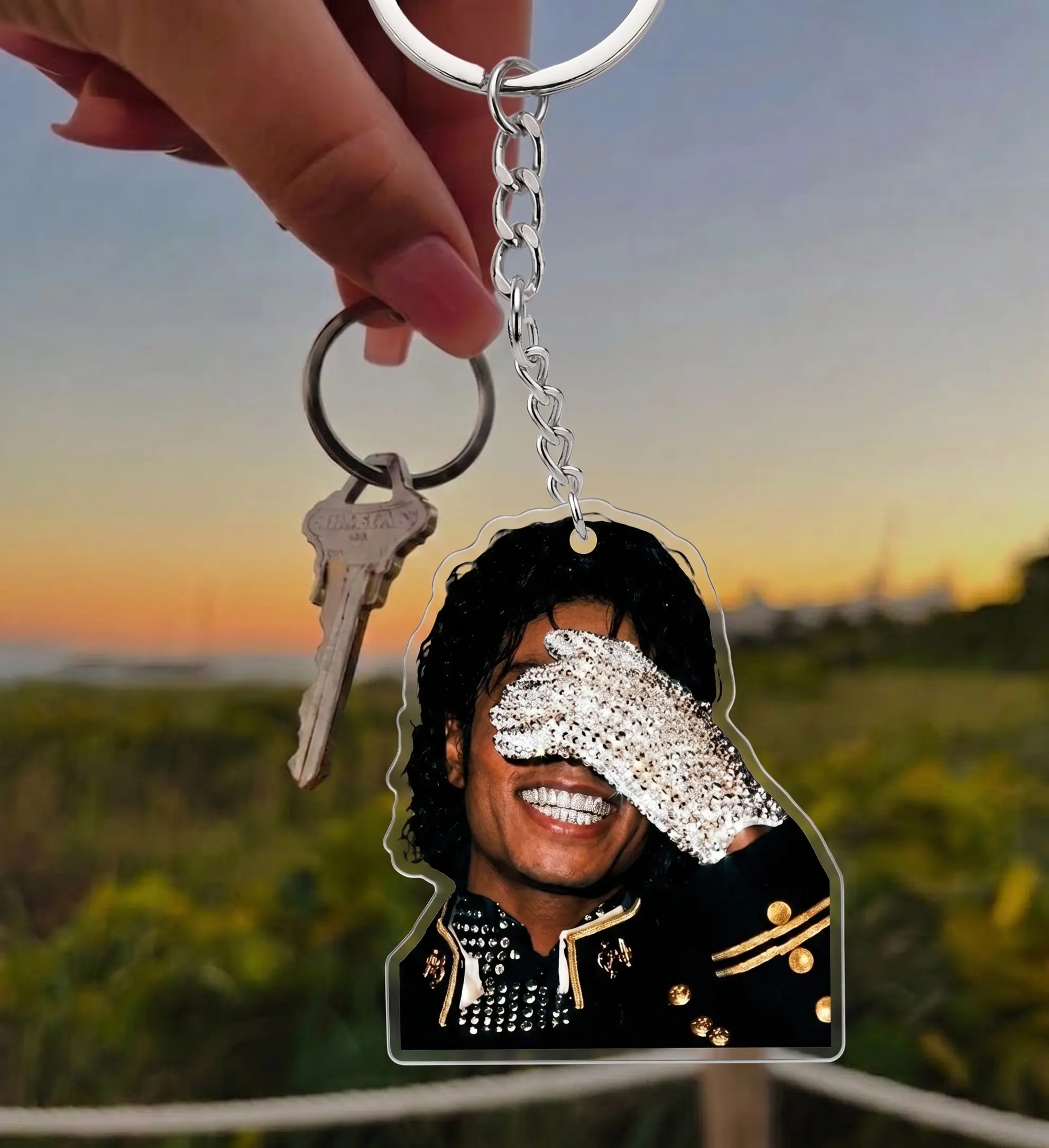 Michael Jackson ONE キーホルダー&エナメルピンセット Michael Jackson ONE キーホルダー&エナメルピンセット Michael