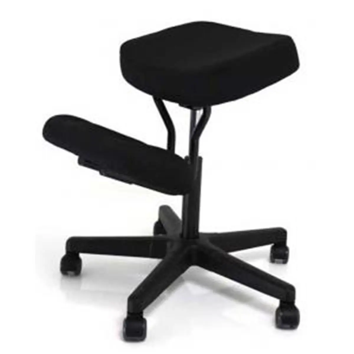 F1442-BK Solace Ergonomic Height Adjustment Kneeling Chair Seating - Black, Adjustable Height Chair