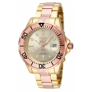 Invicta Men's 16039 Pro Diver Automatic 3 Hand Gold Dial Watch