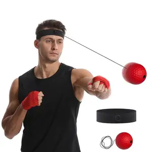 Headband Boxing Reaction Ball, Adjustable Head Strap, Rubber & PU Speed Ball for Training, Response, Fitness, Stress Relief, Boxing Equipment