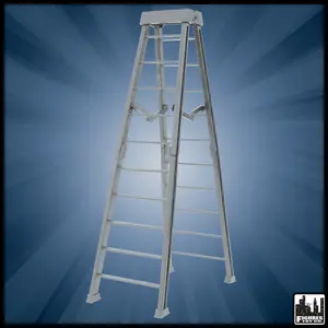 Large 10 Inch Breakable Silver Ladder for WWE & AEW Wrestling Action Figures