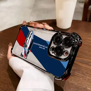 Luxurious Performance Racing Car Phone Case, Suitable for iPhone 17 16 15 14 13 12 11 PRO MAX PLUS, AIR and iPhone X XS MAX, Transparent Soft Back Design with Four-Corner Shockproof Protection, Ideal Gift for Friends, Boys, Girls, and Family